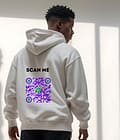 Hoodie with slogan - Image 3