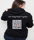 Hoodie with slogan