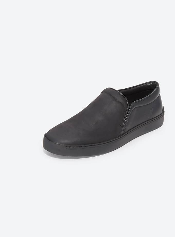 Leather Slip On Sneakers